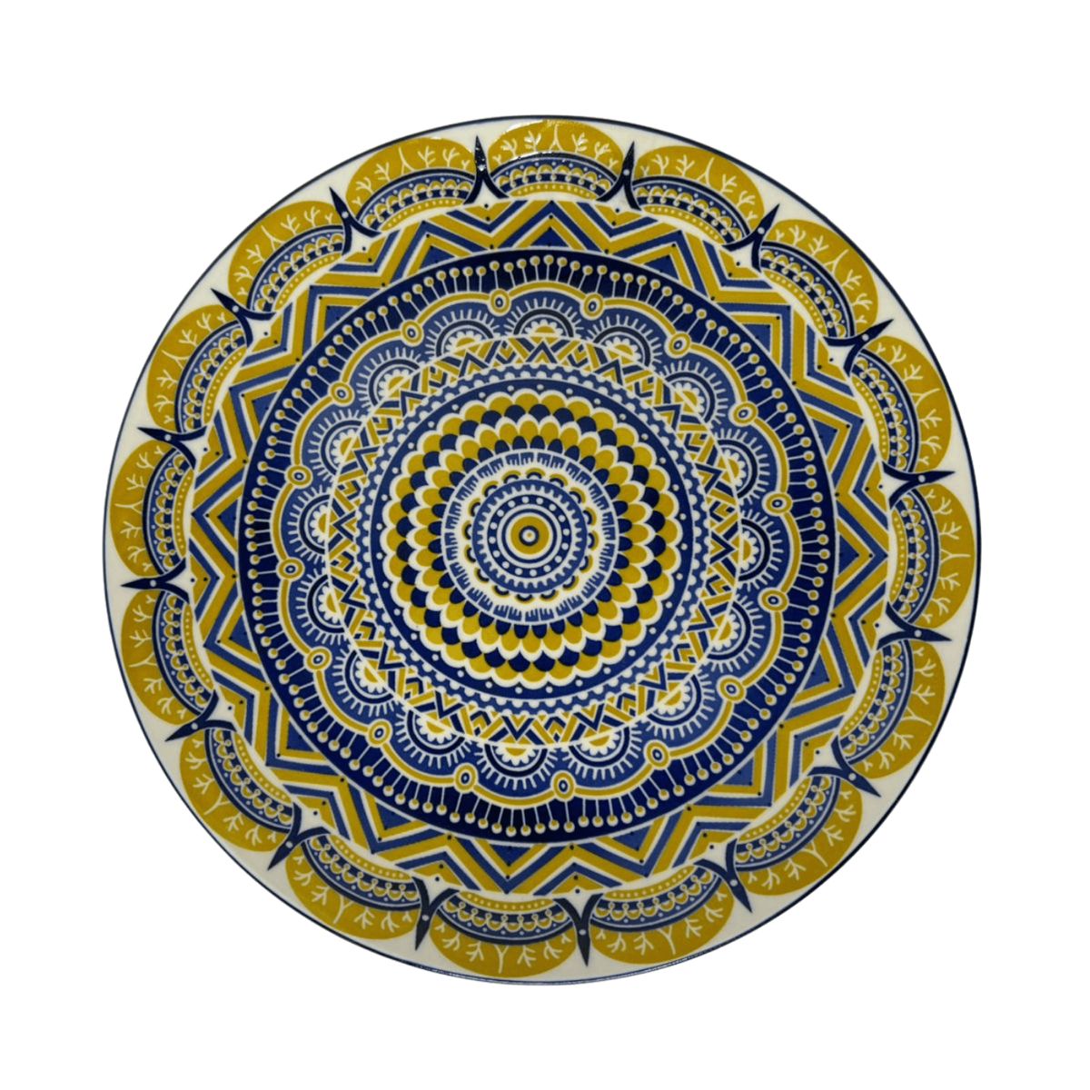 OEM - Plato de Entrada o Postre Mandala Solar - 6 unidades