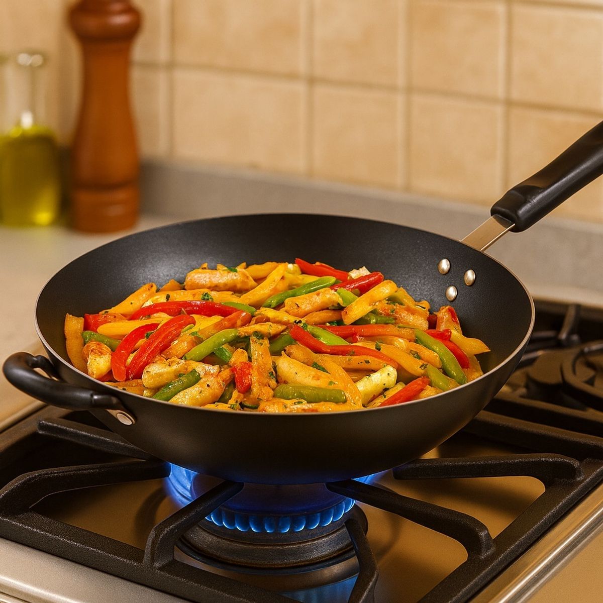 TRAMONTINA - SARTEN WOK TRAMONTINA 32 CM