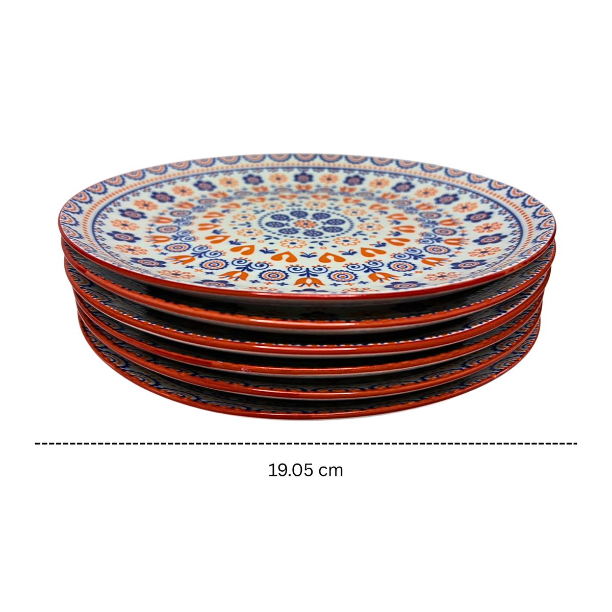 OEM - Plato de Entrada o Postre Mándala Florencia - 6 unidades