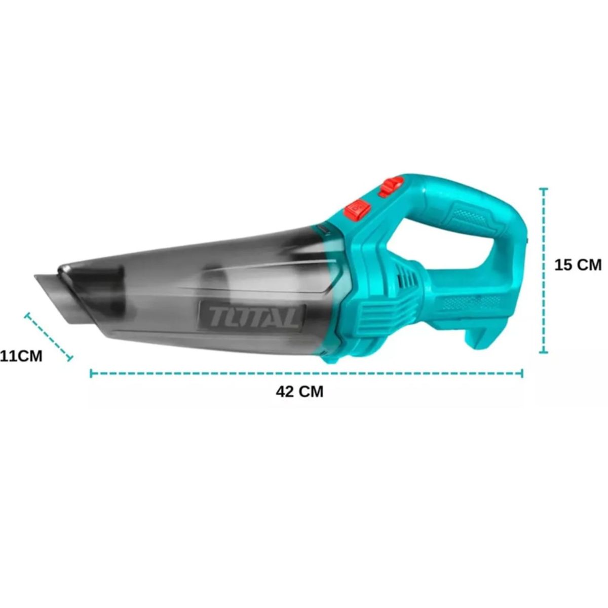 TOTAL TOOLS - Aspiradora de mano TOTAL TVLI2026 recargable inalambrica 2000mAh
