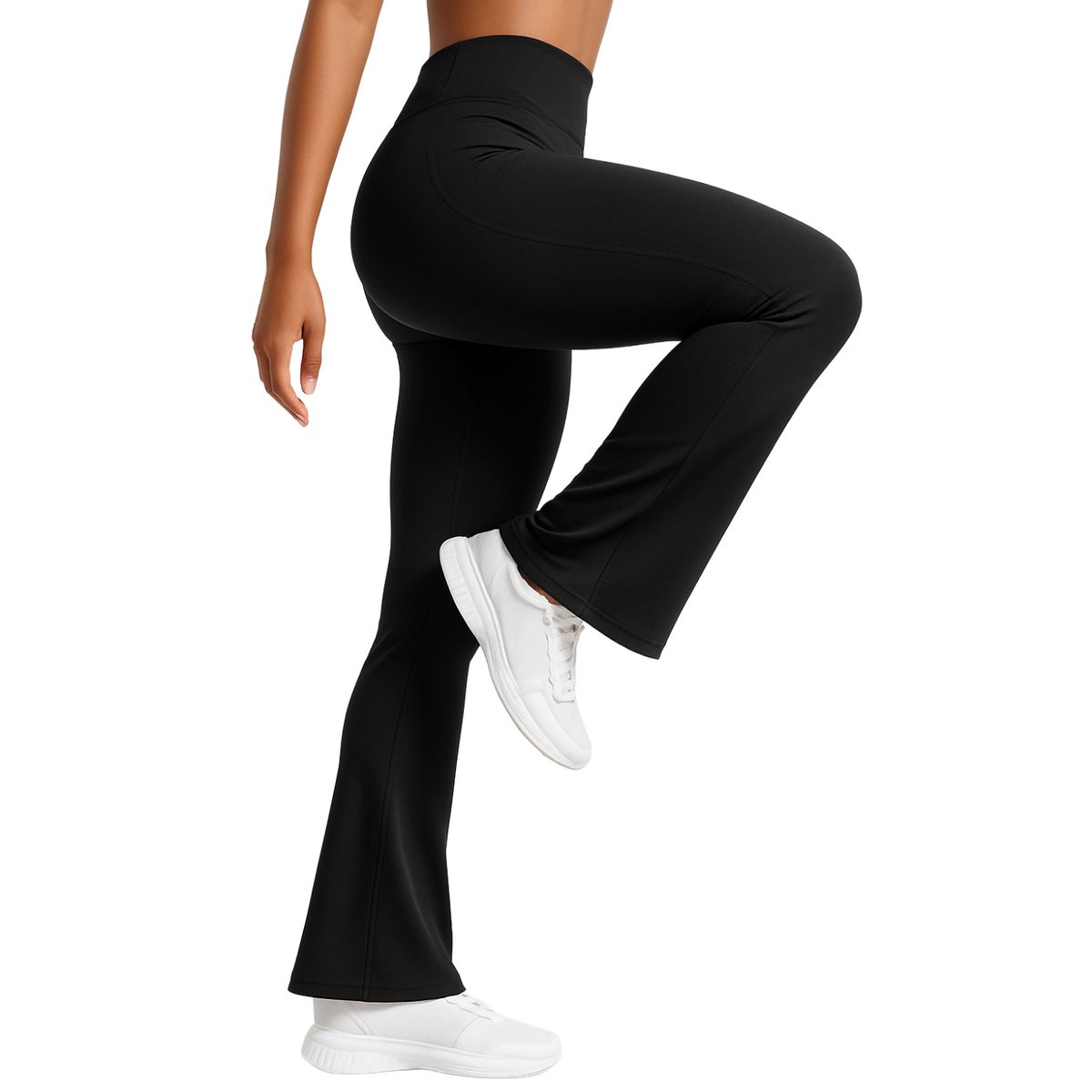 ALPHA FIT - Leggings Flare Mujer - Leggins flare palazo - Malla deportiva mujer