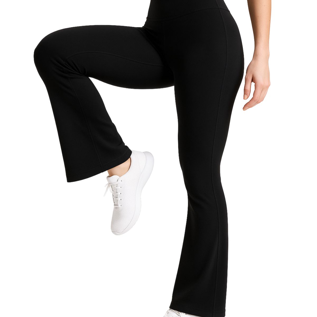 ALPHA FIT - Leggings Flare Mujer - Leggins flare palazo - Malla deportiva mujer