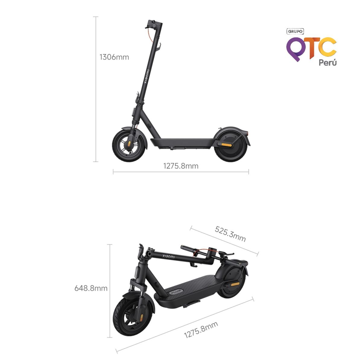 XIAOMI - Scooter Eléctrico Xiaomi 5 Plus GL  Autonomía hasta 60 km - 25 km/h  Suspensión Mejorada