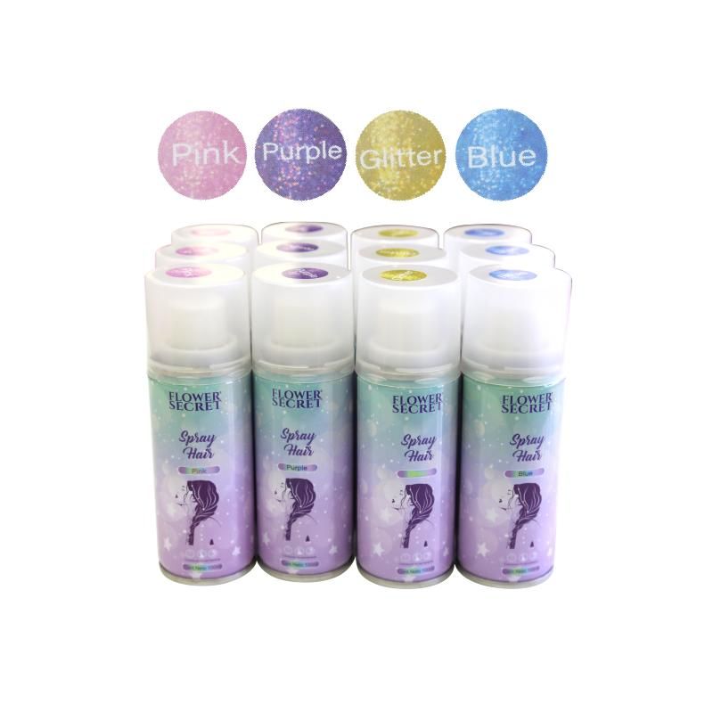 GENERICO - Spray glitter para cabello y cuerpo Pink