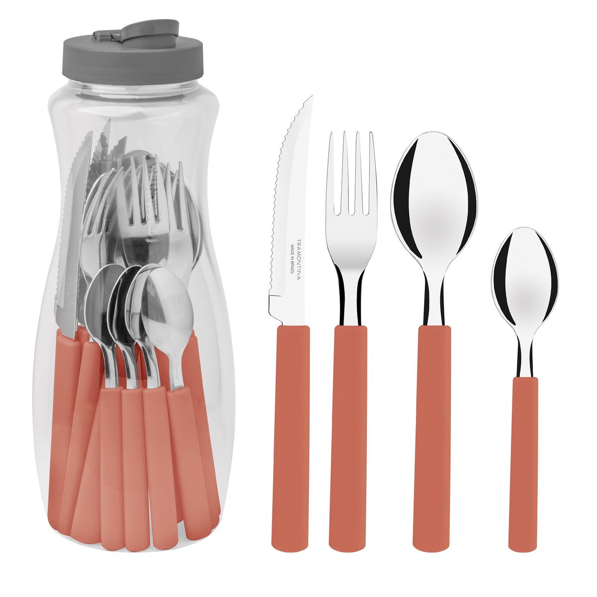 TRAMONTINA - Juego de Cubiertos Tramontina  16 Piezas