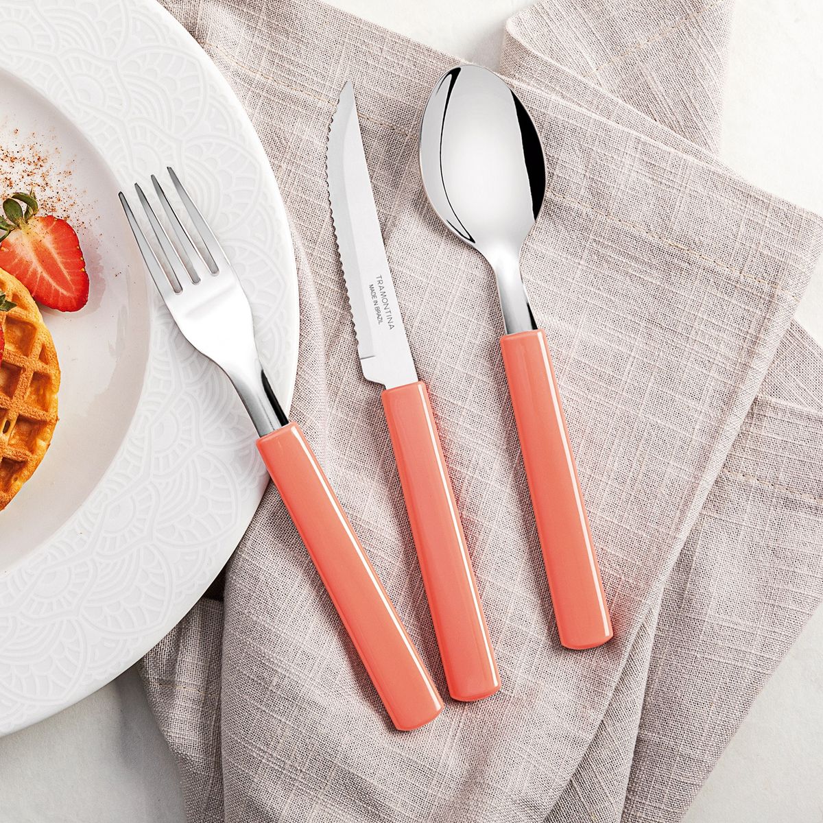 TRAMONTINA - Juego de Cubiertos Tramontina  16 Piezas