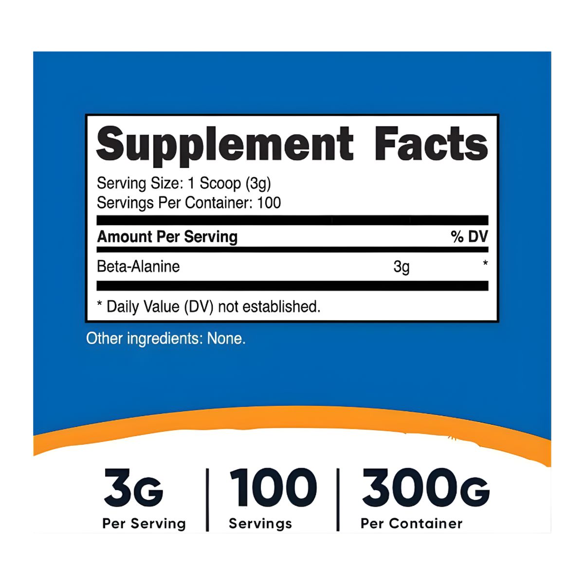 Nutricost - Beta Alanina Nutricost 300 g - 100 servicios Beta Alanine