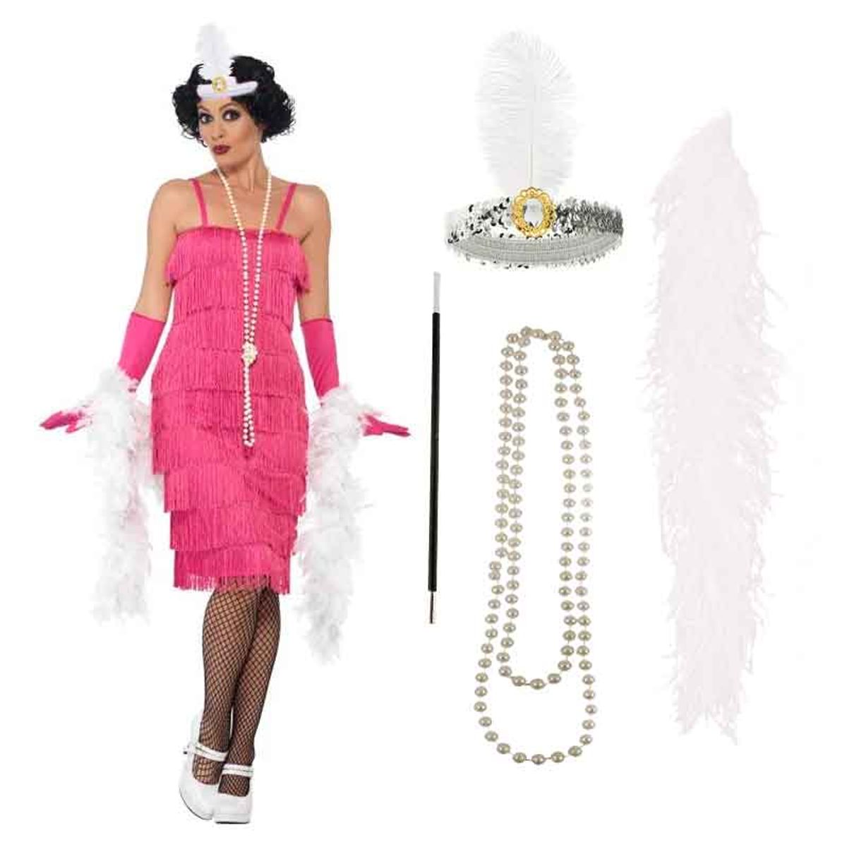 GENERICO - Juego de accesorios Charleston 4 productos (Blanco y Plata)