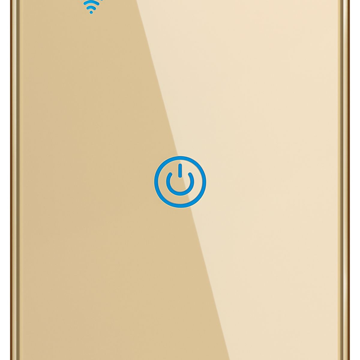 MADTRONIX - Interruptor De Luz Smart Wifi Simple Alexa y Google Sin Neutro Dorado