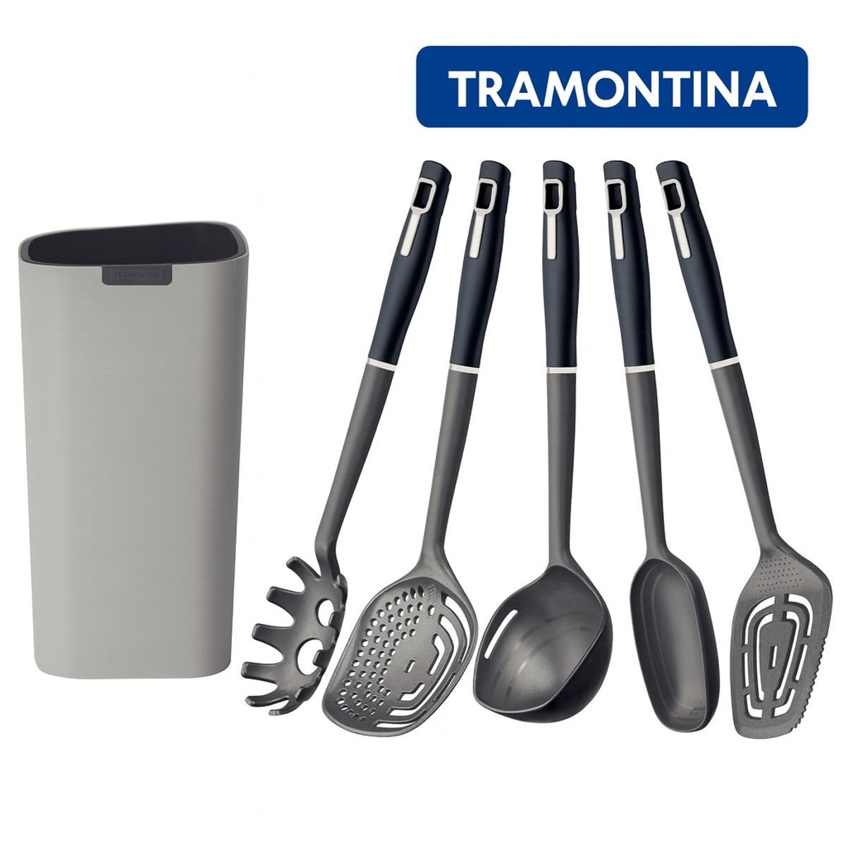 TRAMONTINA - Juego de Utensilios Tramontina con Soporte 6 piezas
