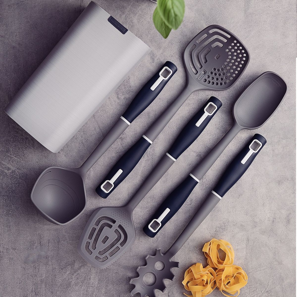 TRAMONTINA - Juego de Utensilios Tramontina con Soporte 6 piezas