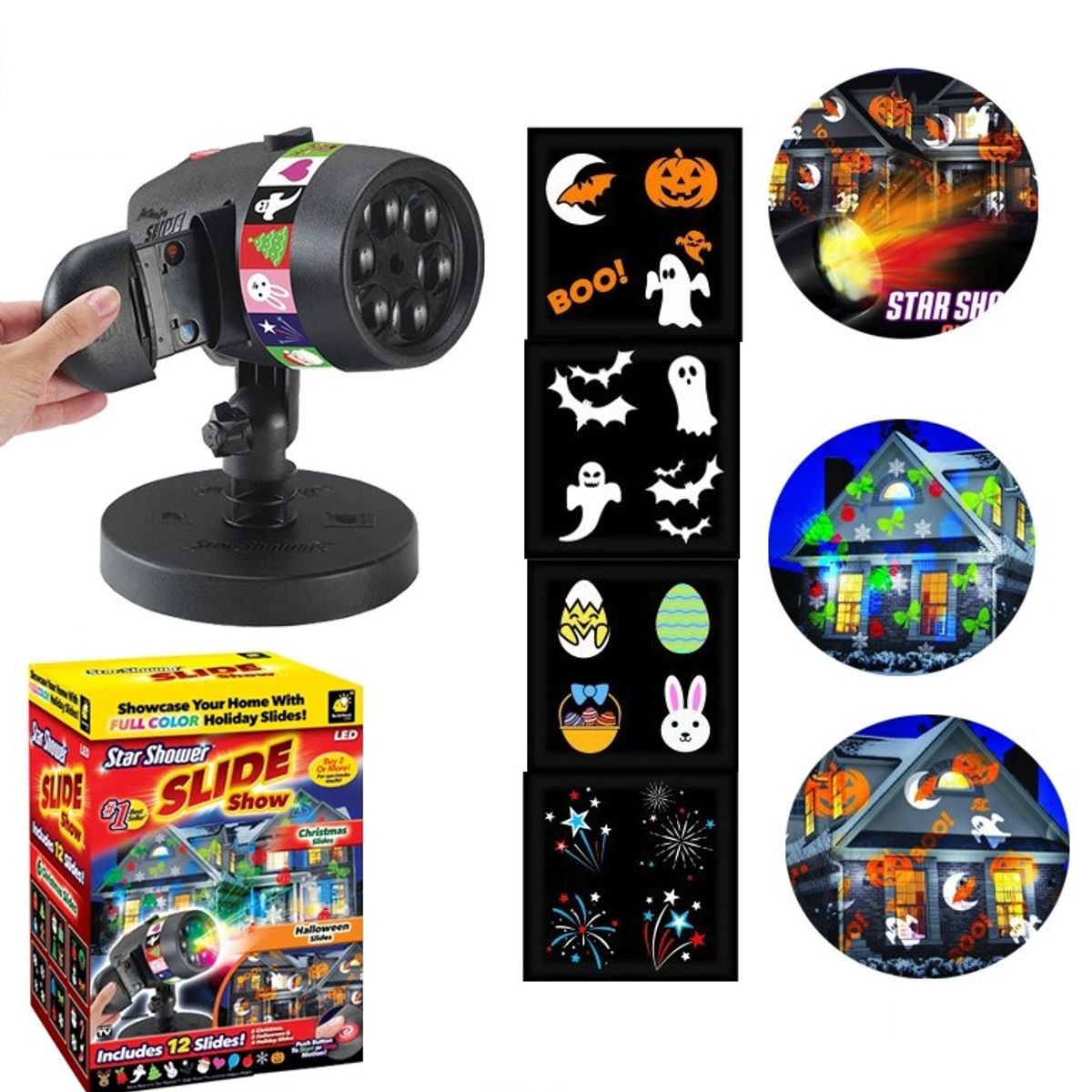 ITELSISTEM - Proyector de Luces Led Navidad Halloween fiesta Itelsistem