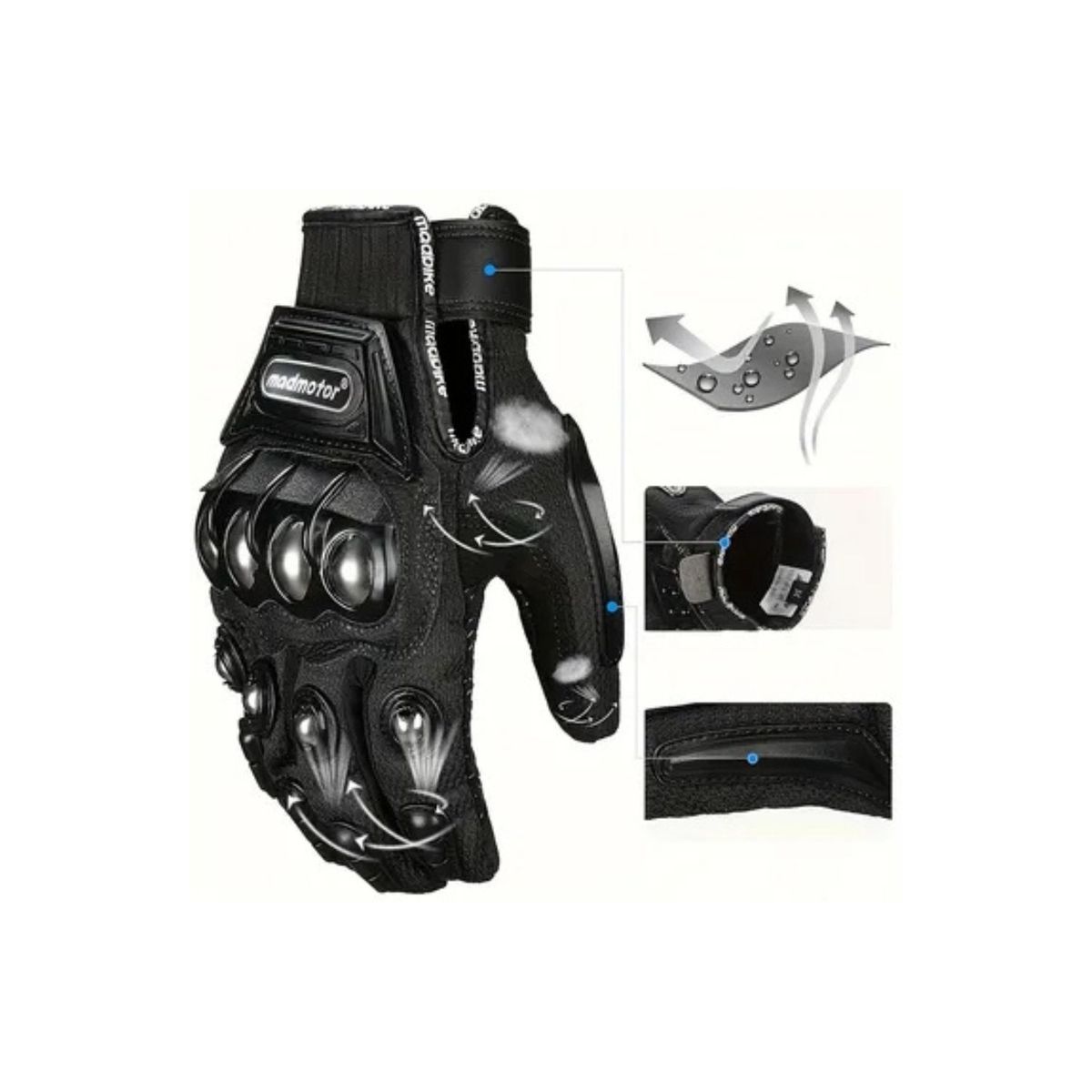 Guantes De Seguridad Para Motocicleta De Acero Talla L, marca OEM - Foto 2