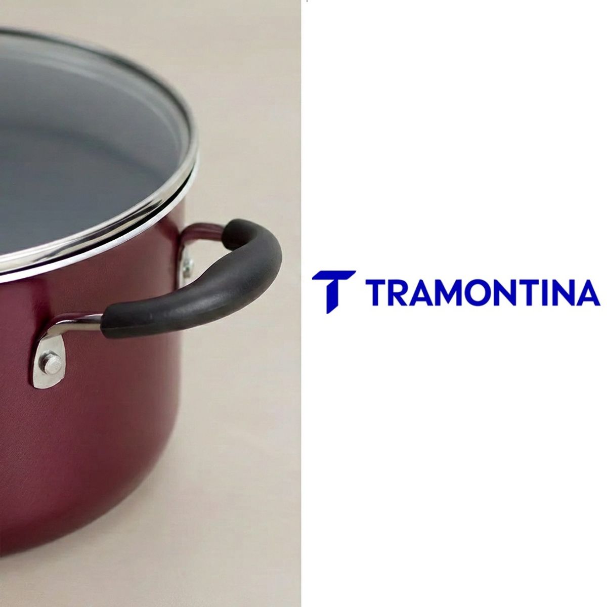 TRAMONTINA - Juego de Ollas 9 piezas Rojo Tramontina