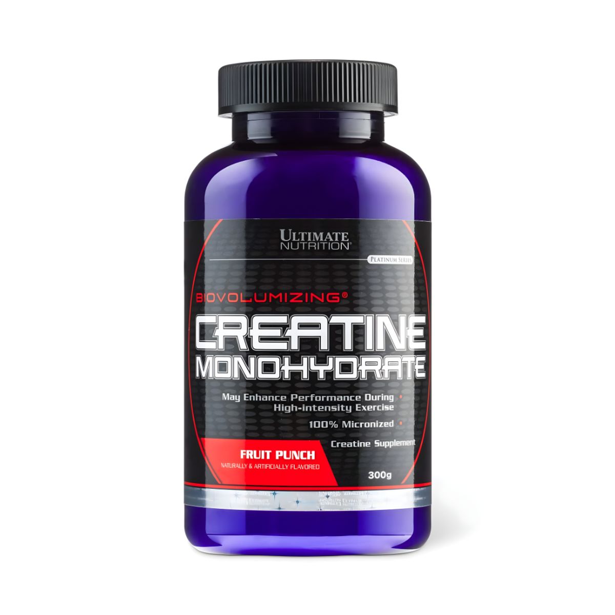 ULTIMATE NUTRITION - Creatina Ultimate nutrition 300 g - Creatina Monohidratada y Micronizada - Fruit Punch + Shaker