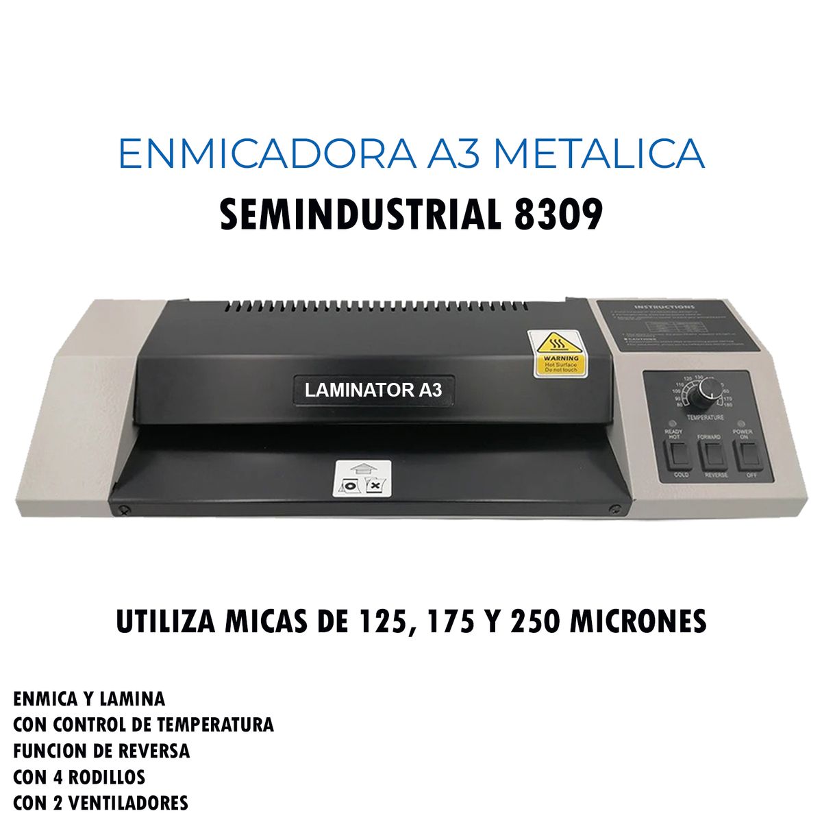 BEST - Enmicadora Laminadora A3 Metalica Semindustrial 8309