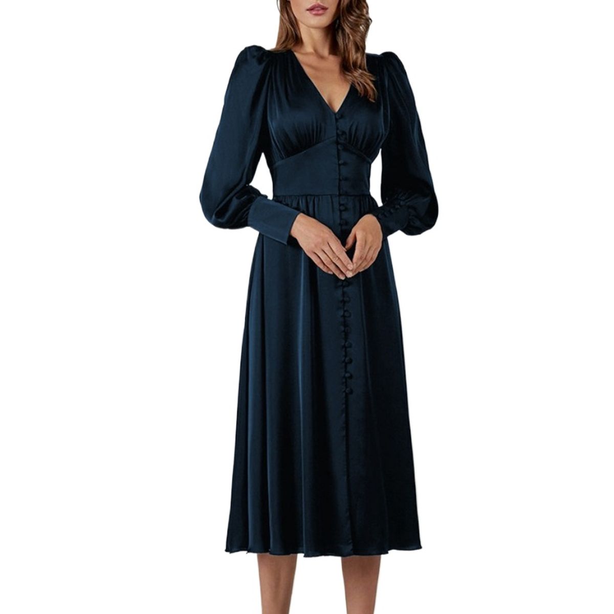 GIOIO - Vestido Mujer Casual Versátil y Cómodo Azul