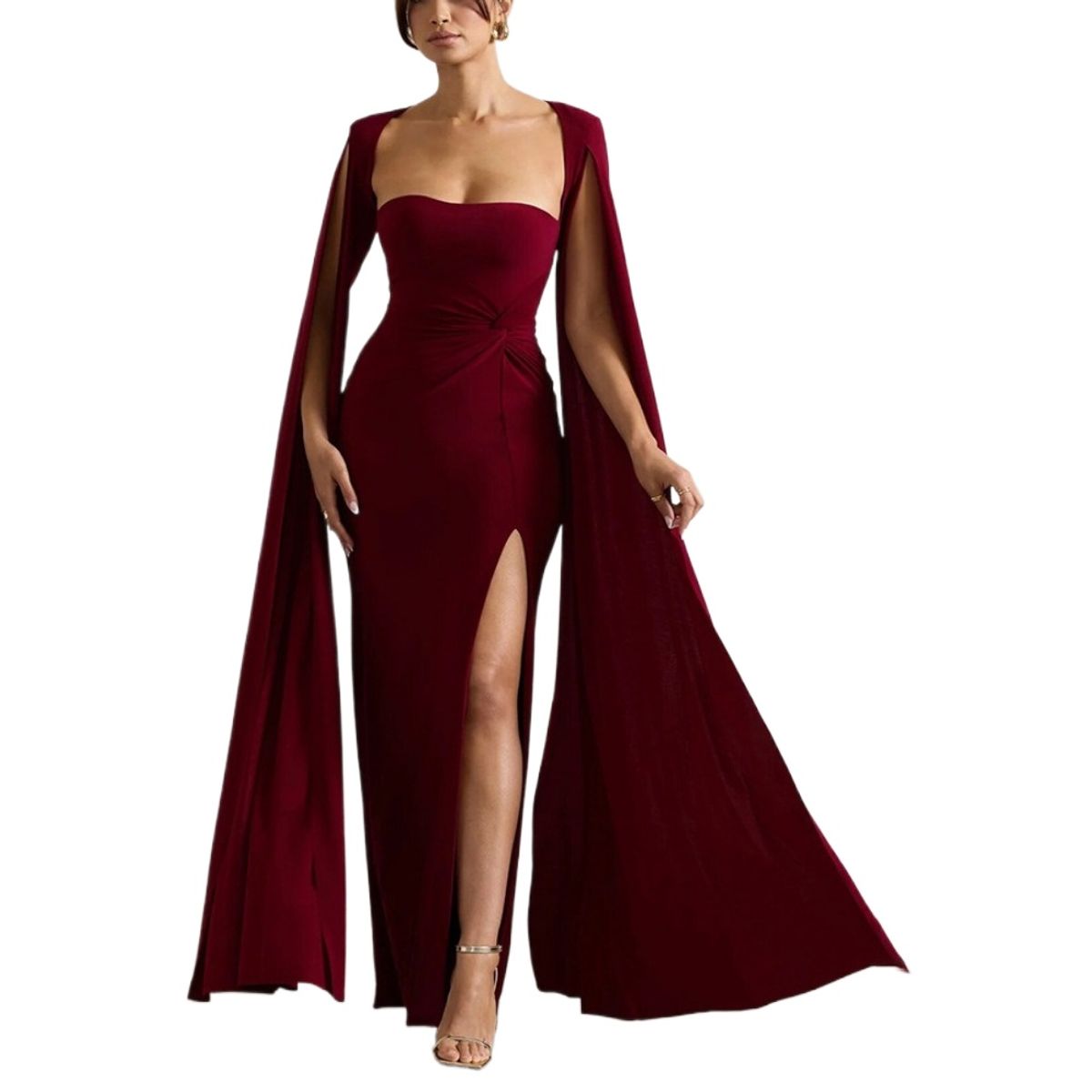 GIOIO - Vestido Mujer Casual Versátil y Cómodo Rojo