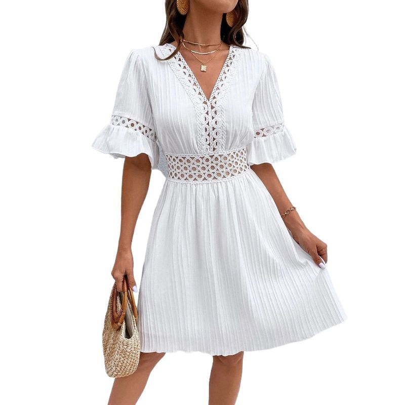 GIOIO - Vestido Mujer Casual Versátil y Cómodo Blanco