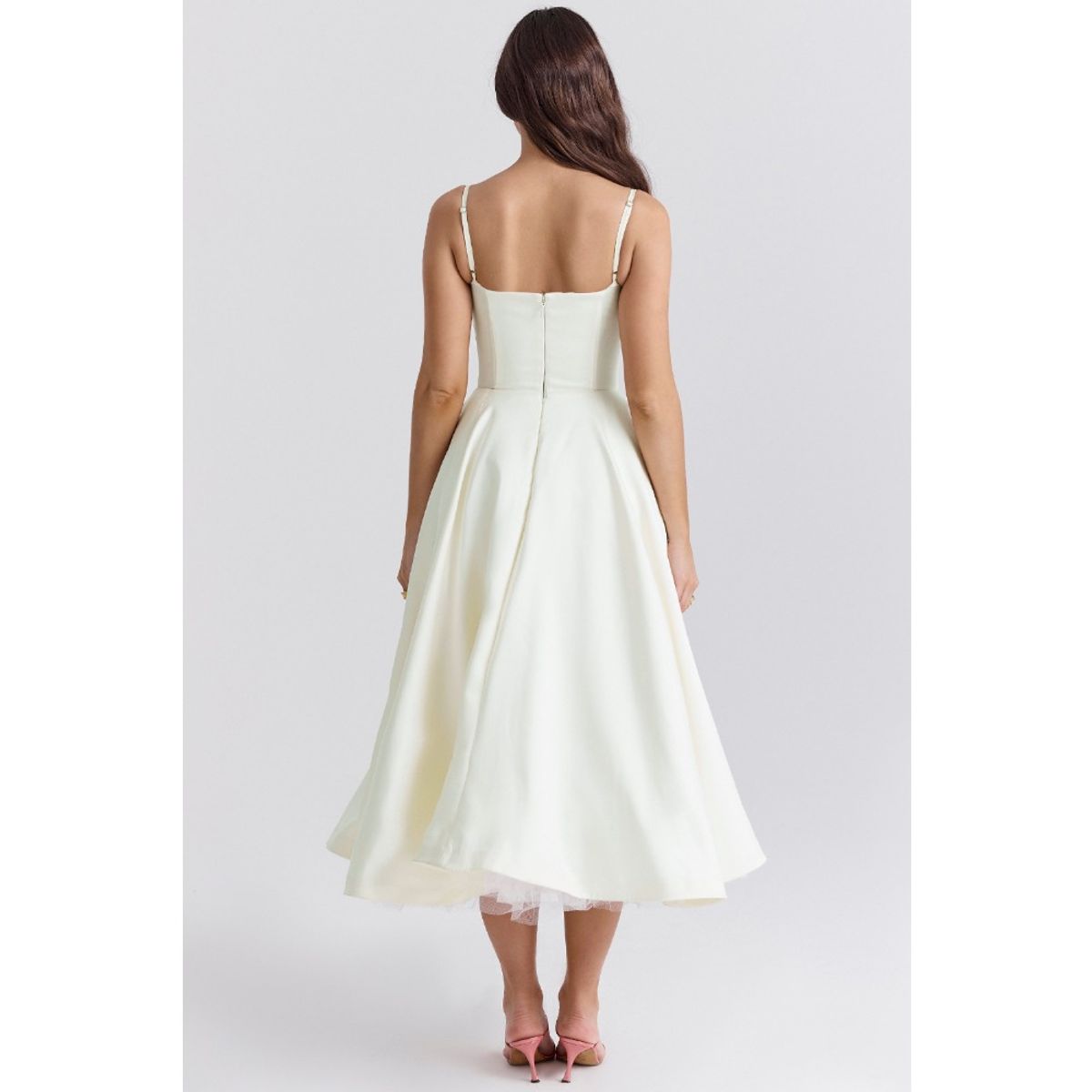 GIOIO - Vestido Mujer Casual Versátil y Cómodo Blanco