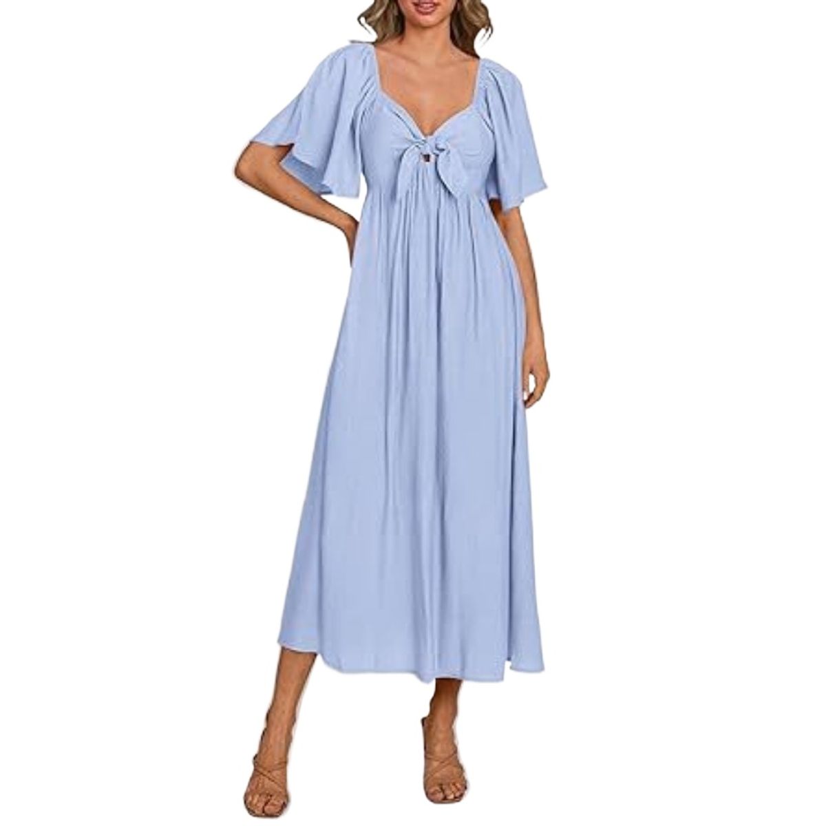 GIOIO - Vestido Mujer Casual Versátil y Cómodo Azul