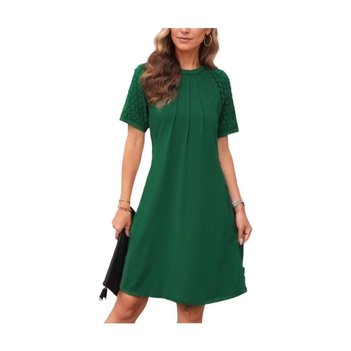GIOIO - Vestido Mujer Casual Versátil y Cómodo Verde