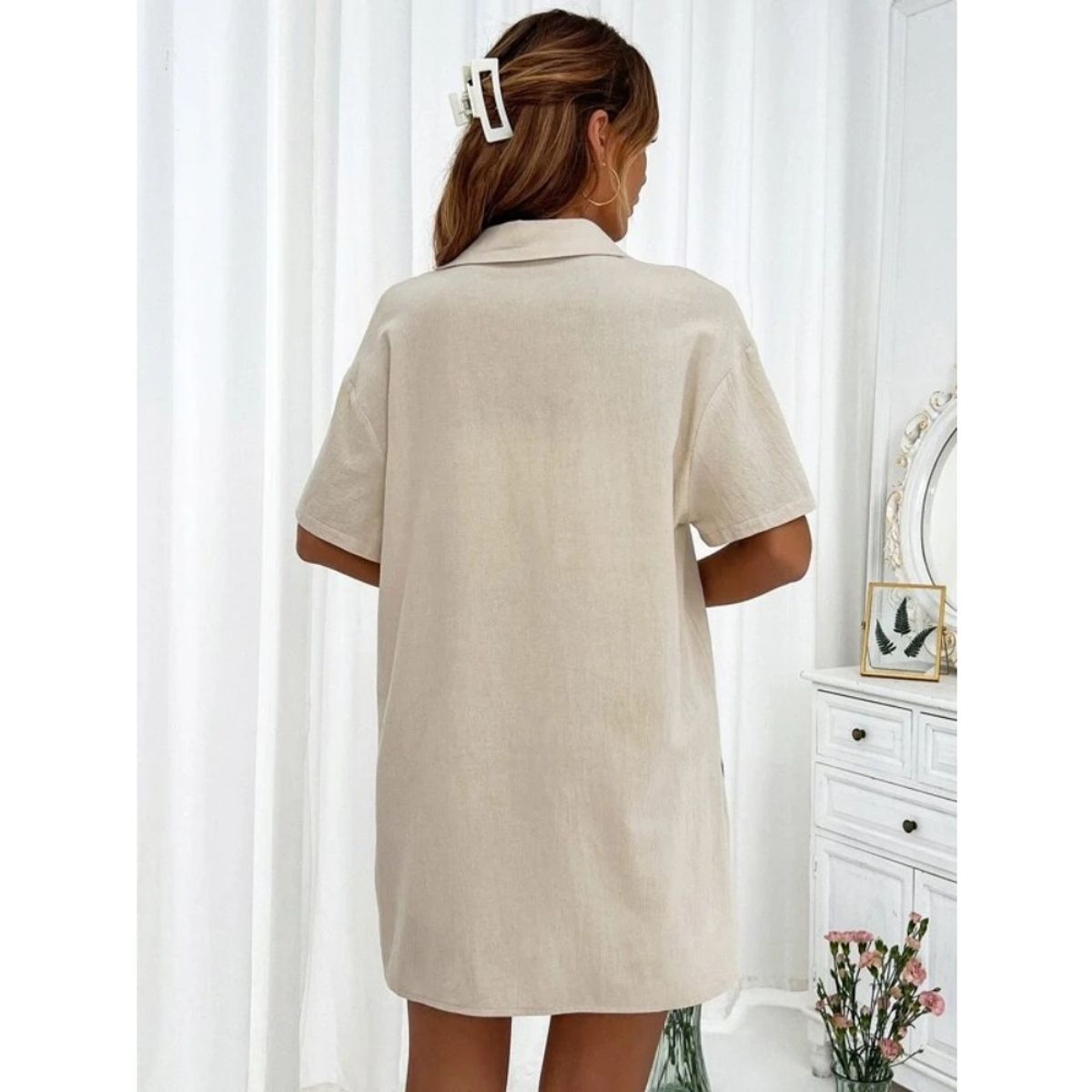 GIOIO - Conjunto de Verano Mujer y Cómodo Beige