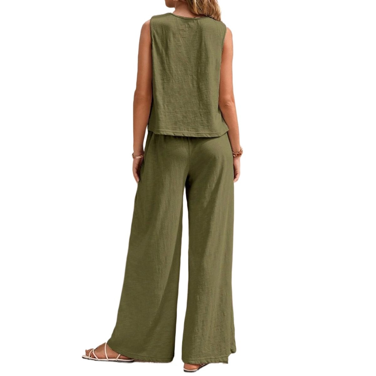 GIOIO - Conjunto de Verano Mujer y Cómodo Verde