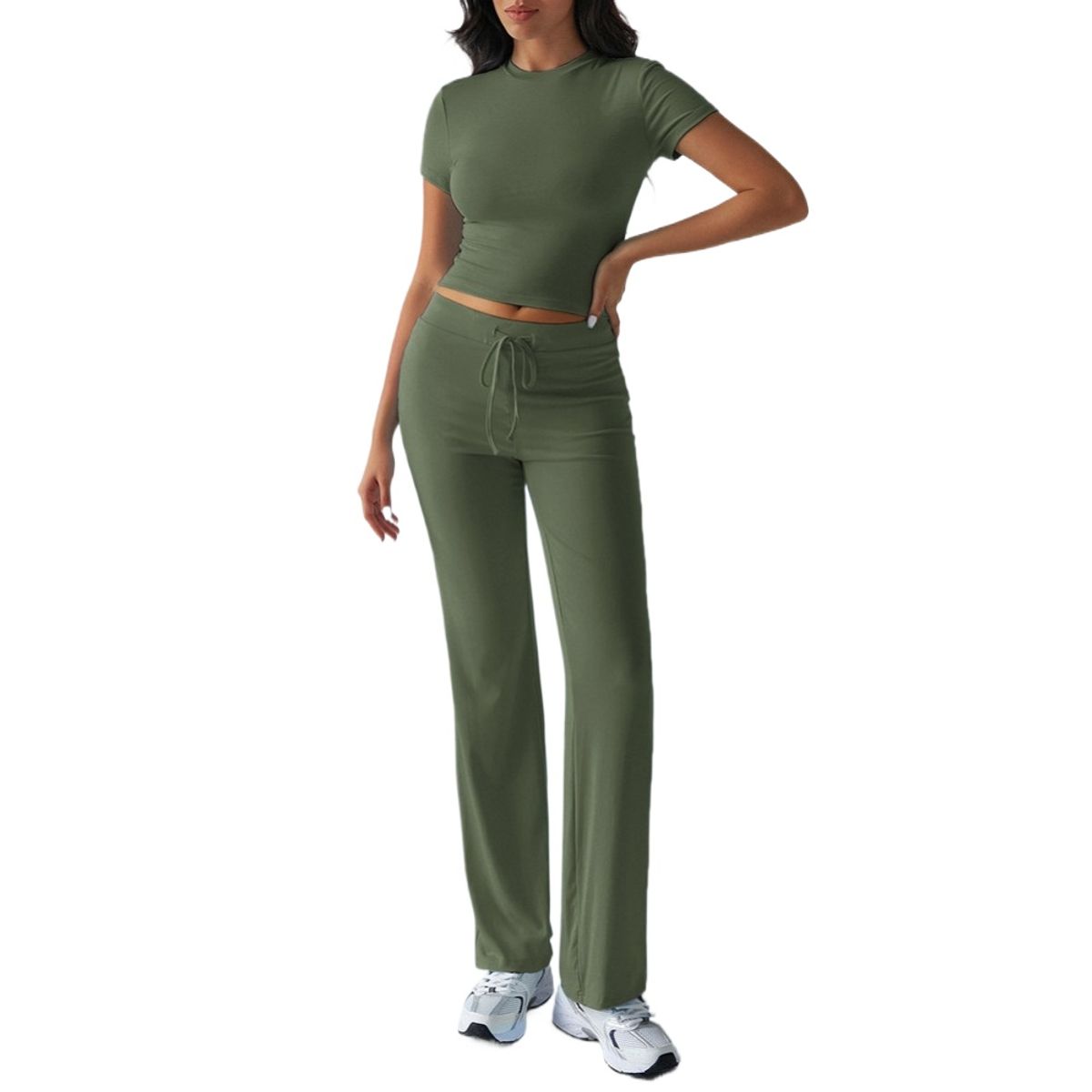 GIOIO - Conjunto de Verano Mujer y Cómodo Verde