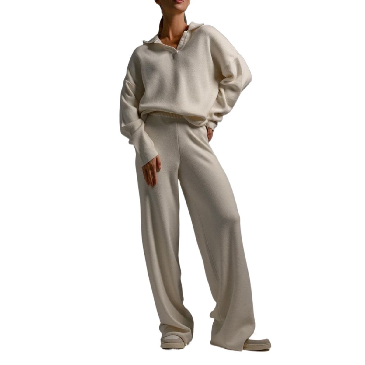 GIOIO - Conjunto de Verano Mujer y Cómodo Beige