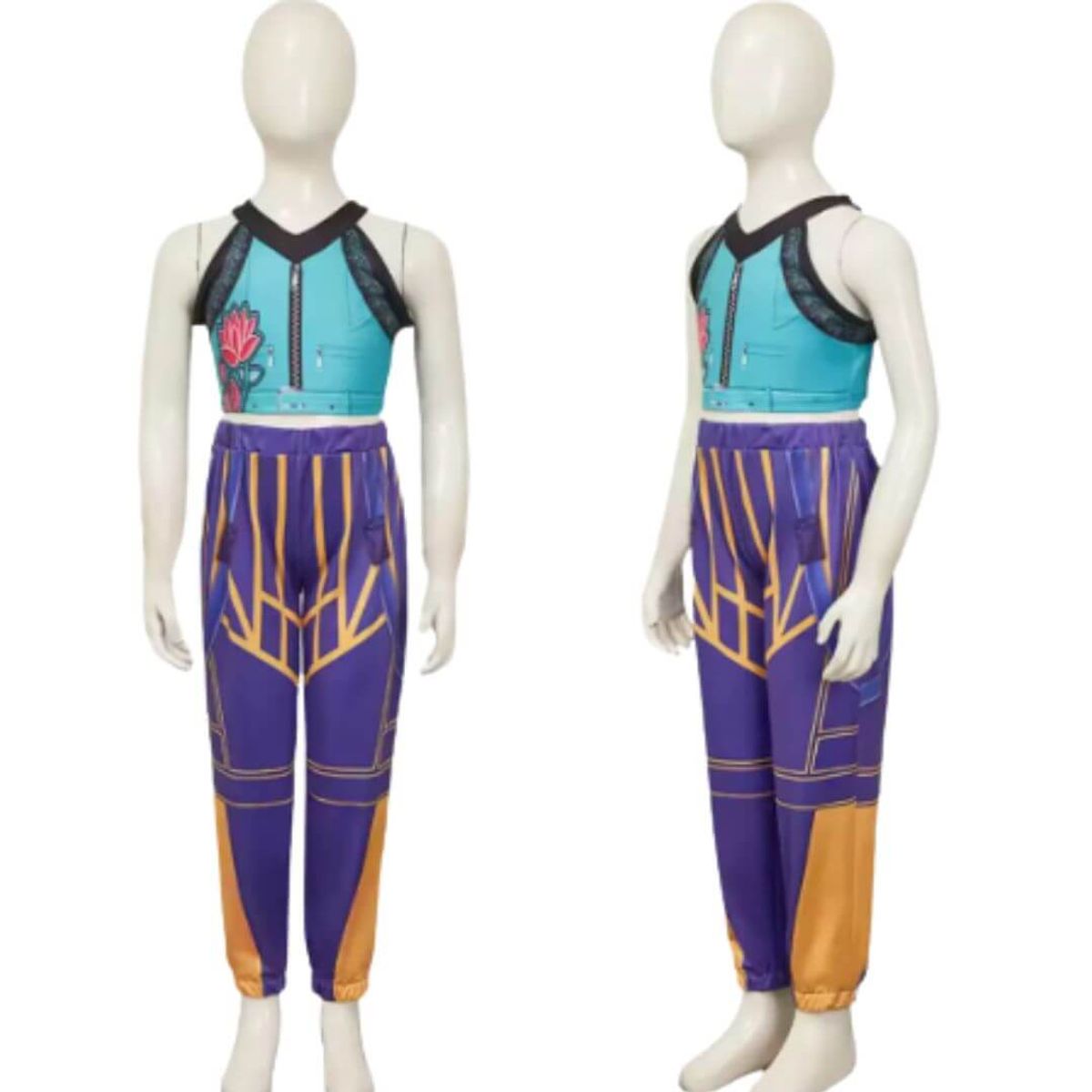 GENERICO - Traje Zoey Guerreras Kpop Demon Hunters Disfraz - Talla 4 hasta 14