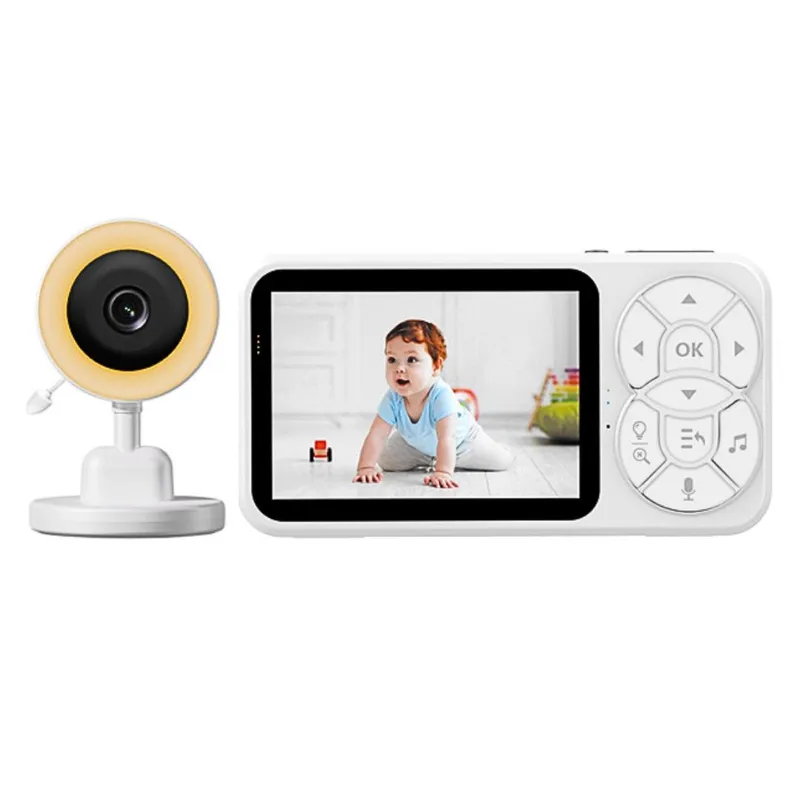 SEISA - Monitor para Bebé con Cámara HD 3.5 " Visión Nocturna, Detección de Llanto y Sensor de Temperatura