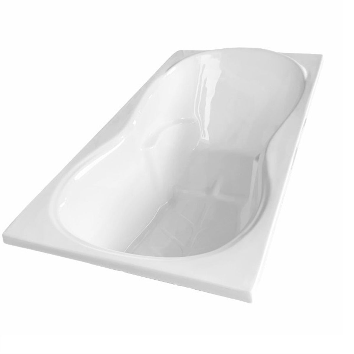 HIDROPLUS - Tina Bañera Milano C Blanco 1500X800X420 + Desagüe Premium + Toalla de Mano