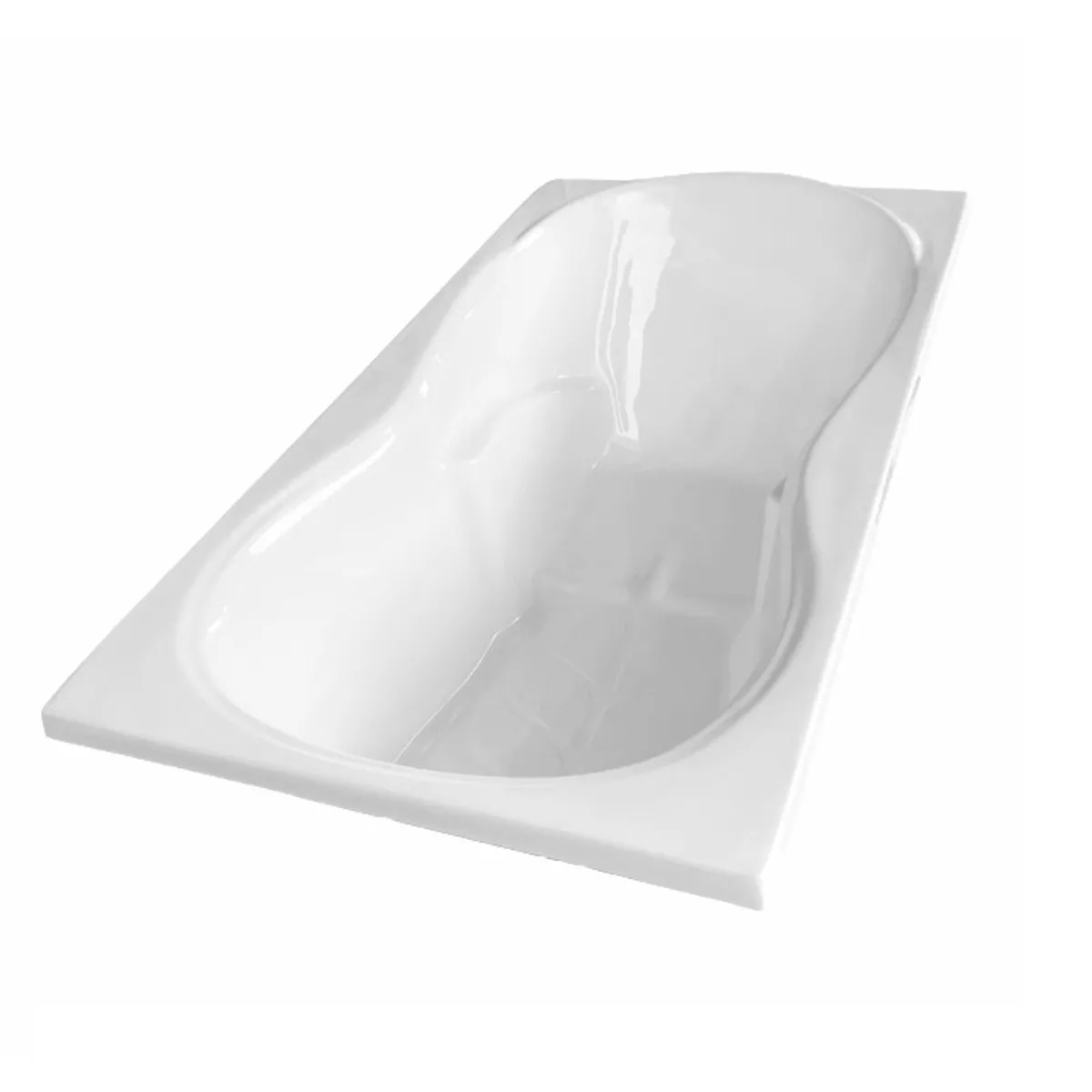 HIDROPLUS - Tina Bañera Milano C Blanco 1500X800X420 + Desagüe Premium + Toalla de Mano