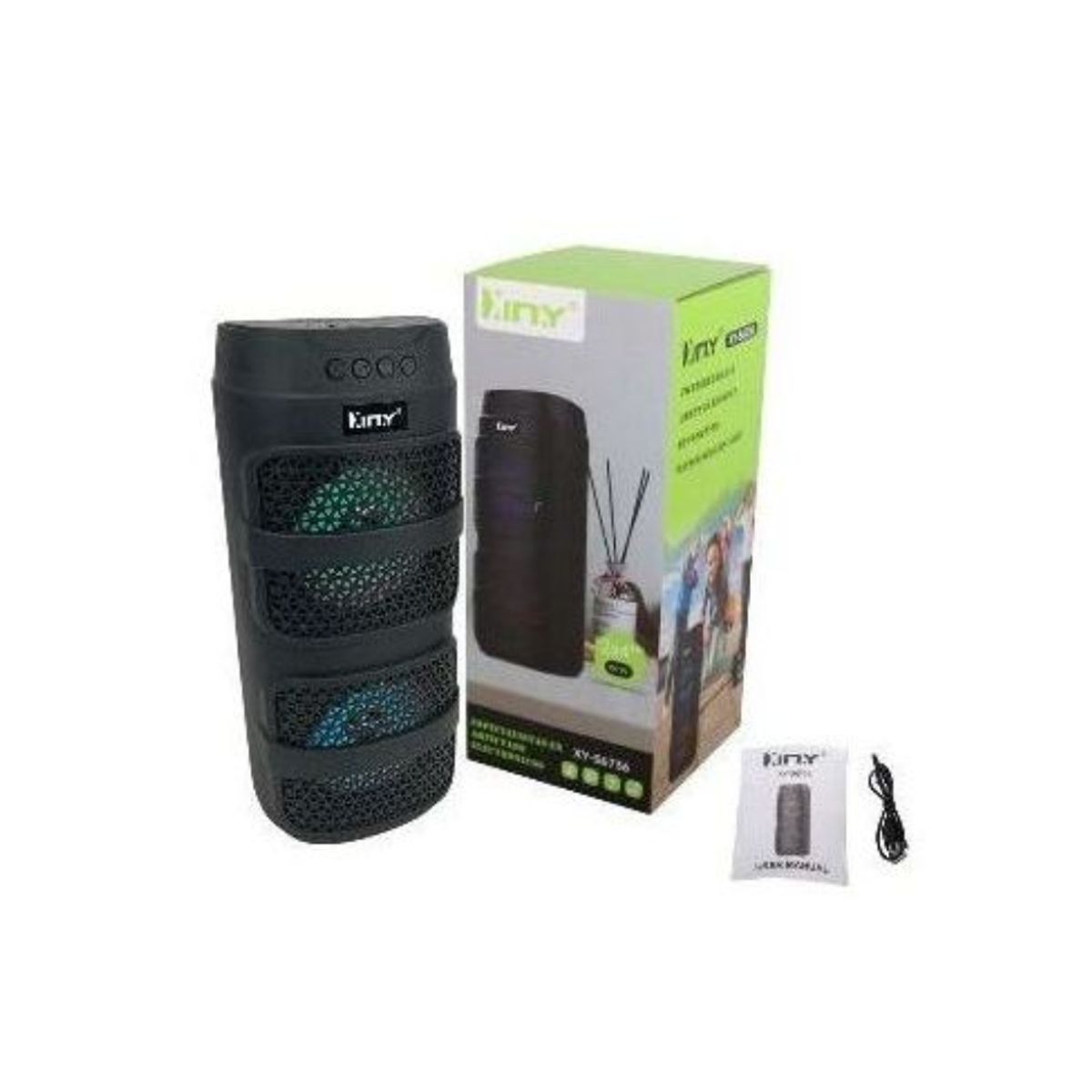 CAFINI - Parlante Portátil con luces LED XY-S6736