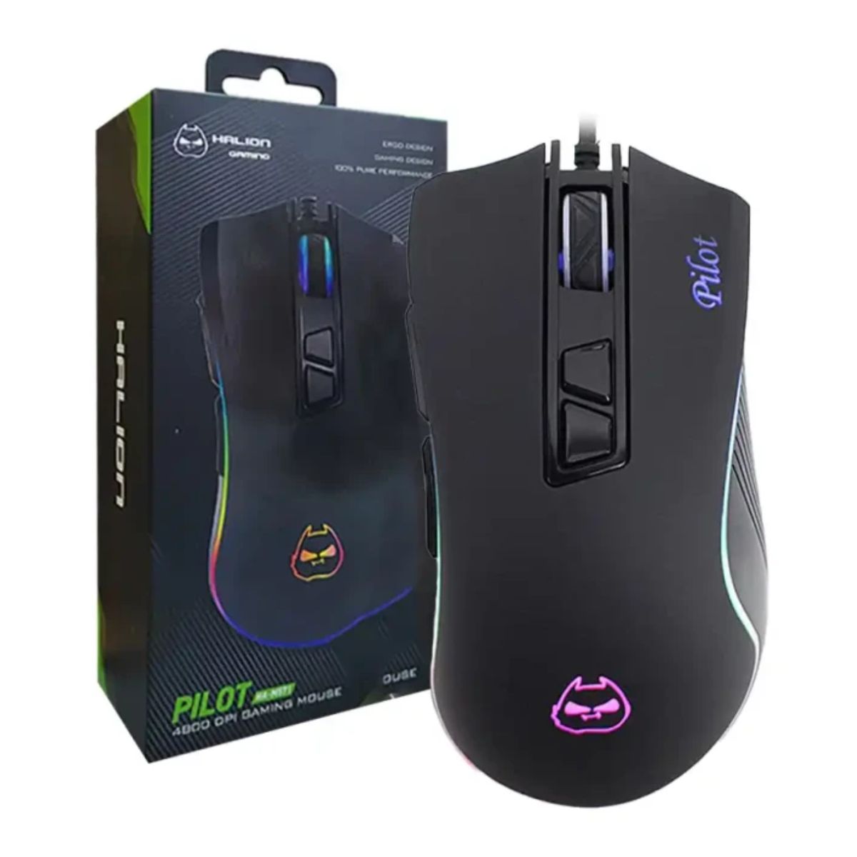 GENERICO - MOUSE GAMER HALION PILOT HA-M571 RGB 8B