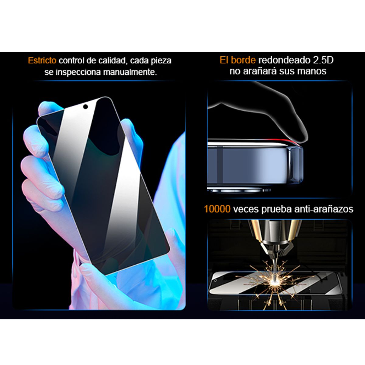 GENERICO - MICA DE VIDRIO ANTIESPIA IPHONE 17 PRO