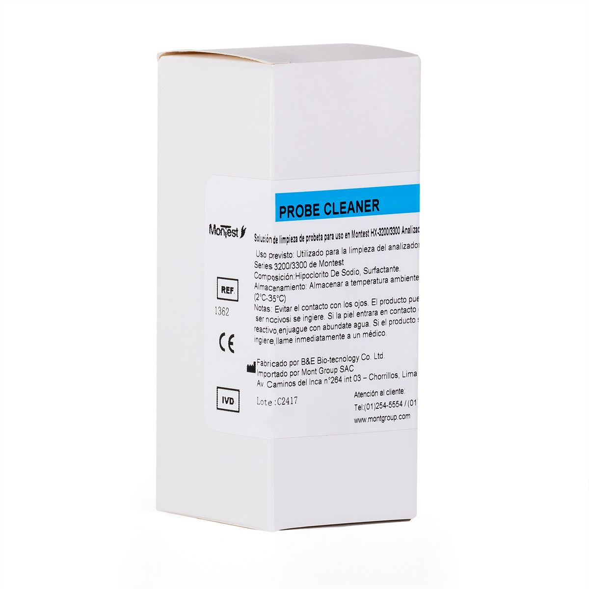 GENERICO - Cleaner Probeta Para Uso En Montest Hx 3200 3300 De 100 Ml