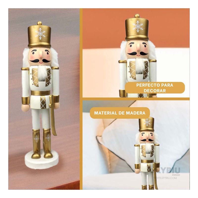 GENERICO - Cascanuez con Sombrero y Accesorio Bonito en Blanco