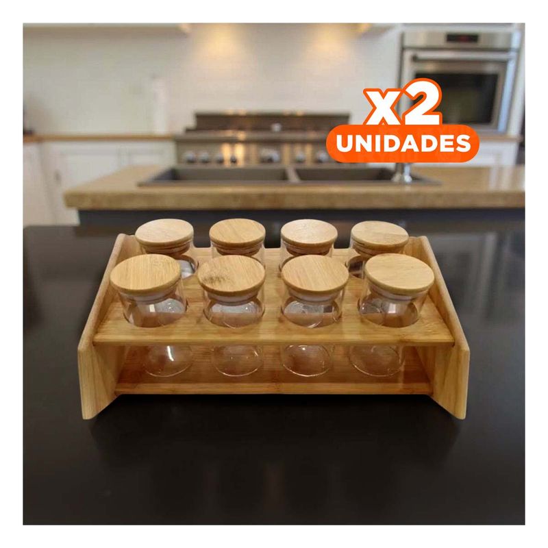 RYBIU IMPORT - Pack2 Portaespecias Practico de Salsa Y+Regalo Stickers