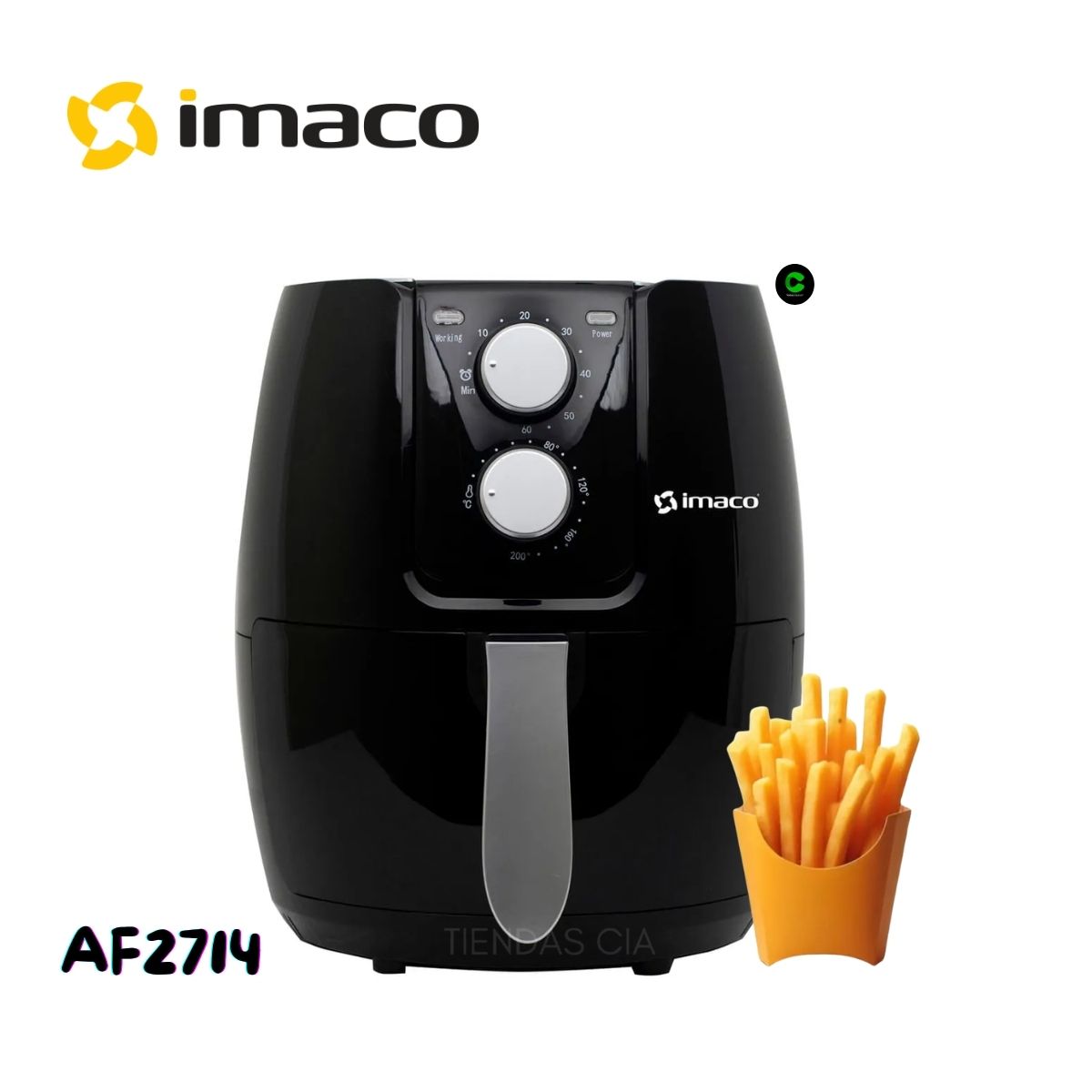 IMACO - Freidora de Aire Imaco 2.6 L  AF2714  1400W