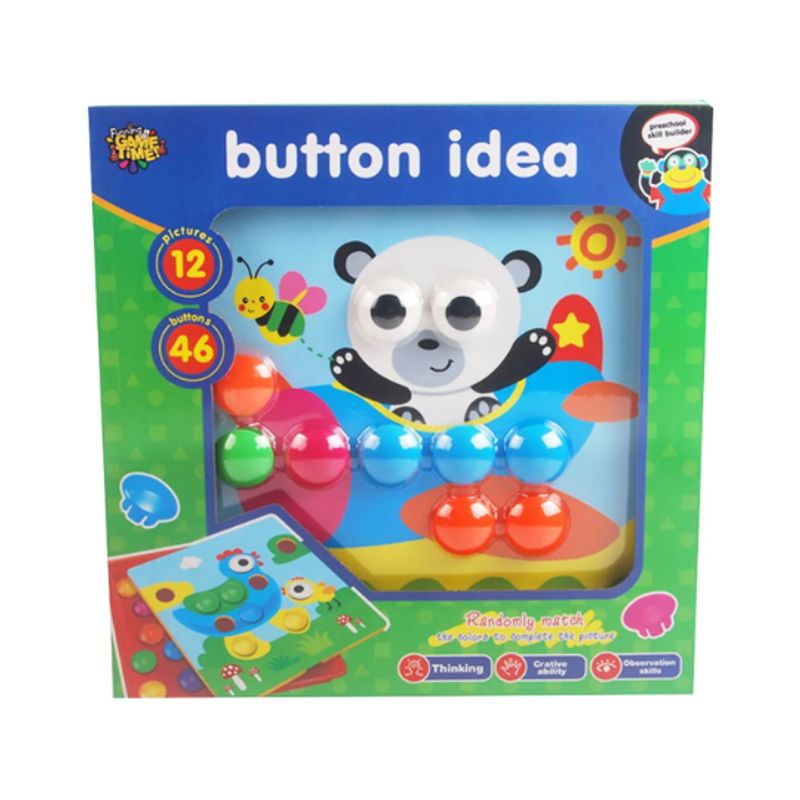 GENERICO - Juego de Mosaico y Encaje de Botones para Patrones Osito