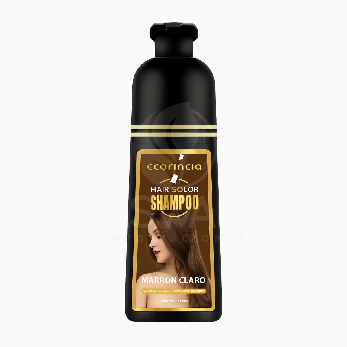 GENERICO - Shampoo Tinte Marrón Claro 500 ml - ECORINCIA