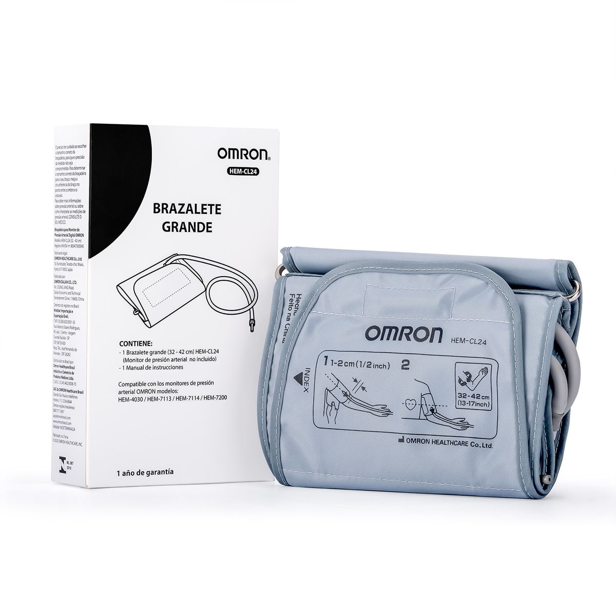 OMRON - Brazalete Grande de 32 a 42 CM para Tensiómetro OMRON HEM-CL24