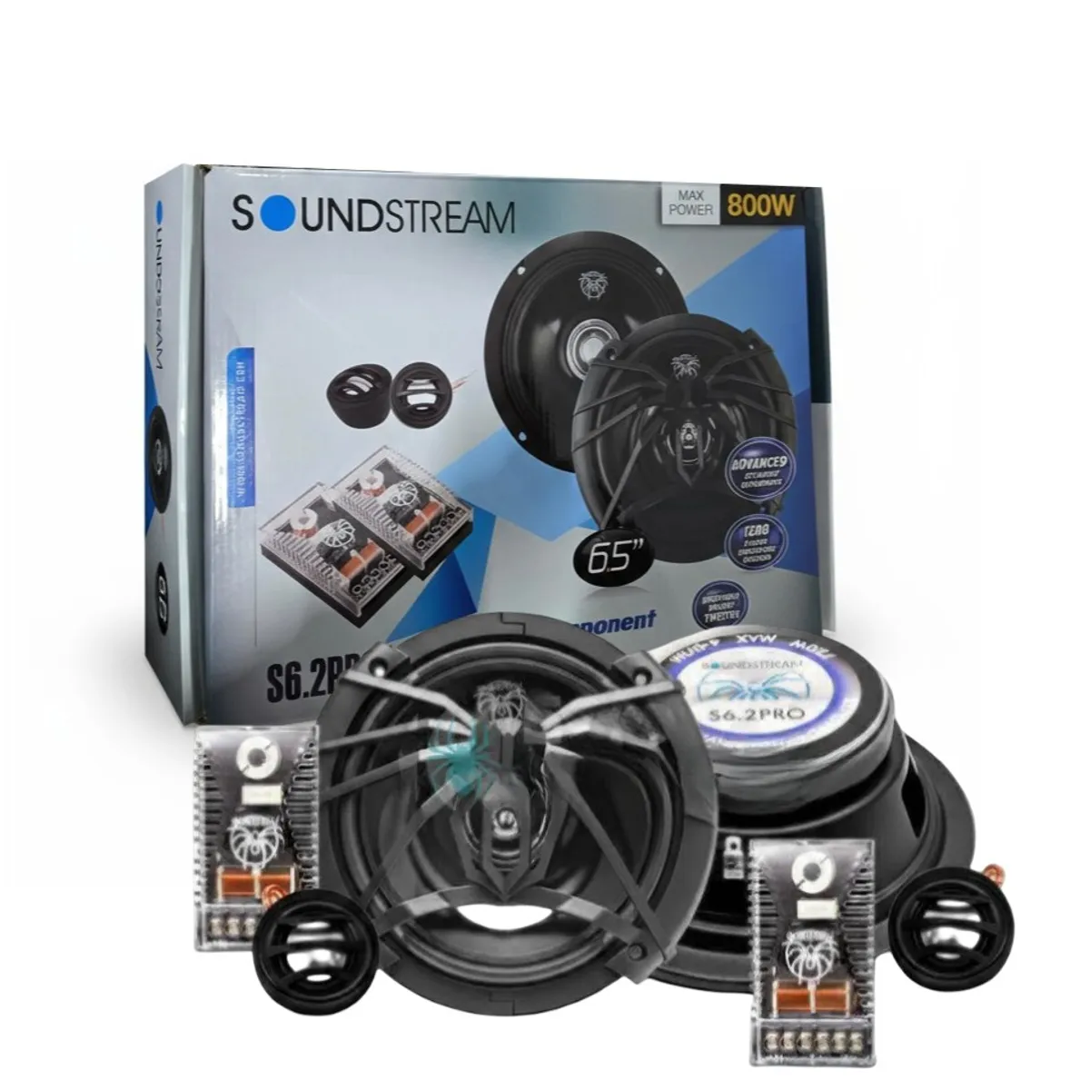 GENERICO - Set Componentes Soundstream  800w S6.2pro 6,5puLG