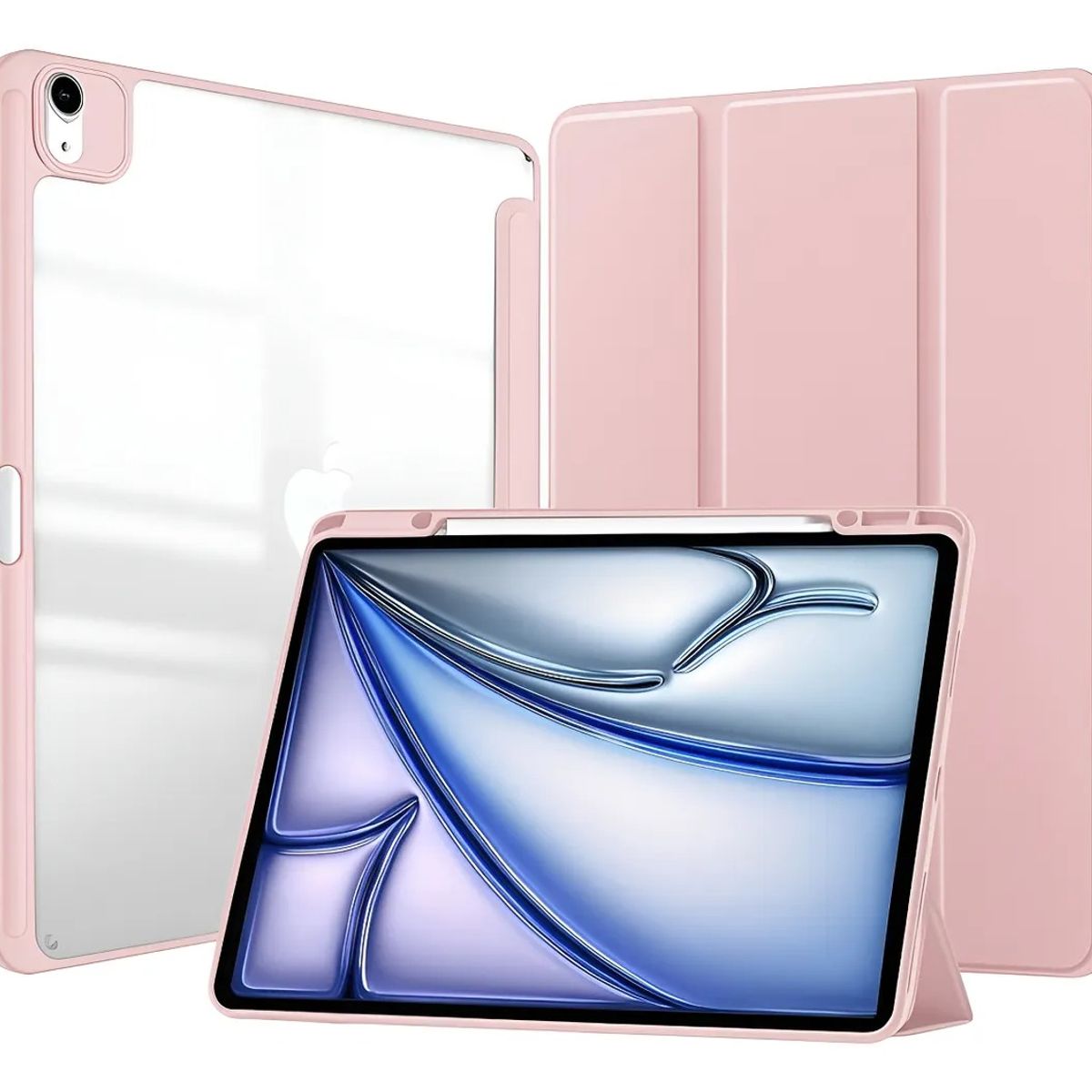 GENERICO - Funda Desmontable Imantada Para iPad Air 11 M2 M3 - ROSADO