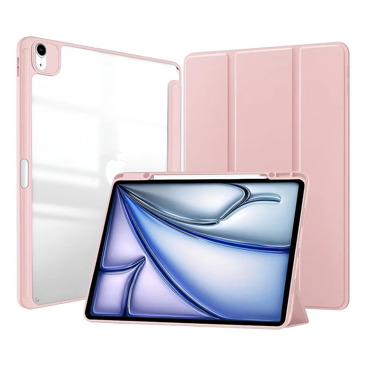 GENERICO - Funda Desmontable Imantada Para iPad Air 11 M2 M3 - ROSADO