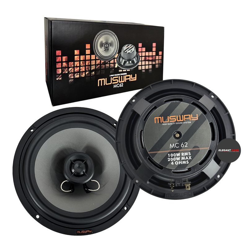 GENERICO - Parlantes Coaxial Musway Mc62 Mc Series 6.5  200w Peak Power