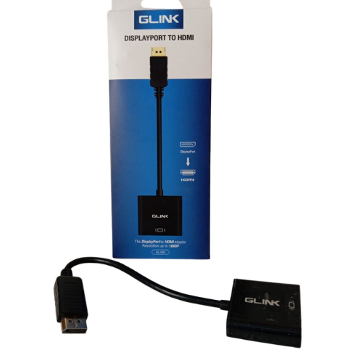 GENERICO - Convertidor Adaptador Displayport Macho a Hdmi Hembra Glink