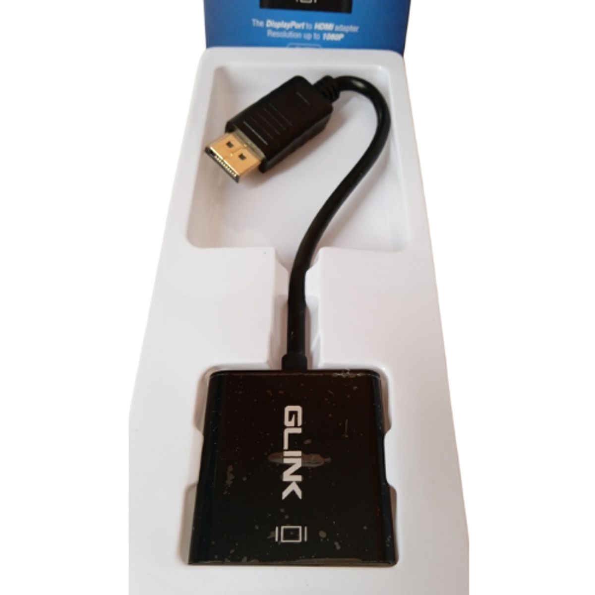 GENERICO - Convertidor Adaptador Displayport Macho a Hdmi Hembra Glink
